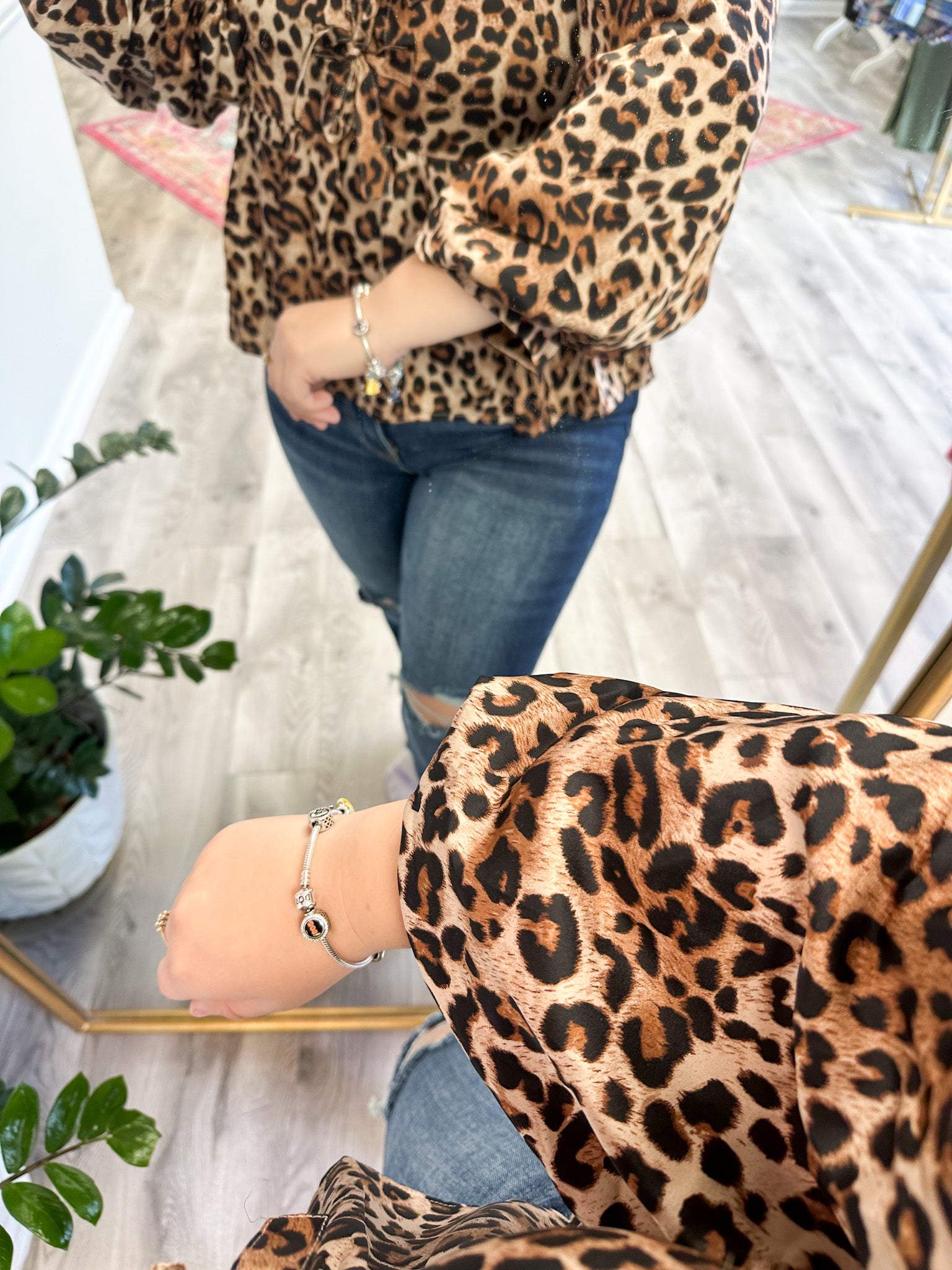 Annabelle Leopard Top