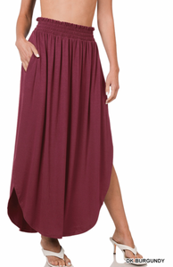 Burgundy Maxi Skirt