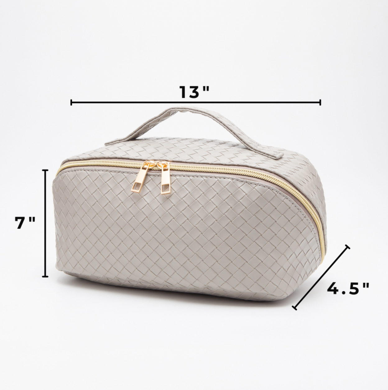 The Juliette Woven Makeup Bag - 2 Color Options