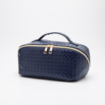 Load image into Gallery viewer, The Juliette Woven Makeup Bag - 2 Color Options
