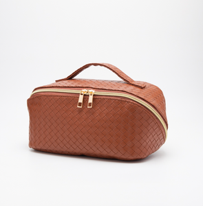 The Juliette Woven Makeup Bag - 2 Color Options