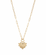 Load image into Gallery viewer, Dotted Heart Pendant Choker
