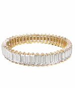 Load image into Gallery viewer, Baguette Crystal Bracelet - 2 Colors Available
