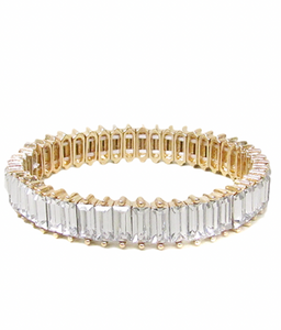Baguette Crystal Bracelet - 2 Colors Available
