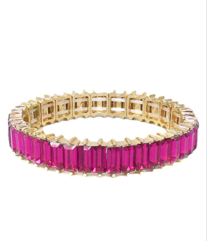 Baguette Crystal Bracelet - 2 Colors Available