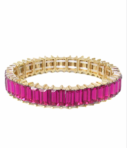 Baguette Crystal Bracelet - 2 Colors Available