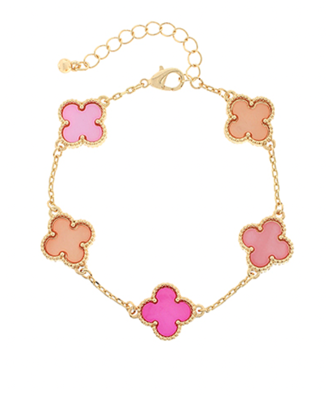 Clover Shell Bracelets - 3 Colors Available