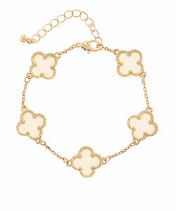 Clover Shell Bracelets - 3 Colors Available