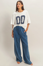 Load image into Gallery viewer, Camilla Acid Wash Lounge Pants - Navy
