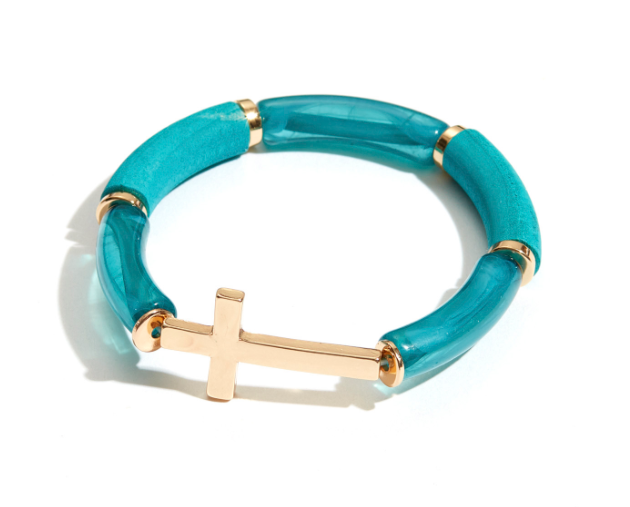 Bright Beaded Cross Bracelets