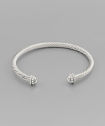Load image into Gallery viewer, Crystal Cable Cuff Bracelet
