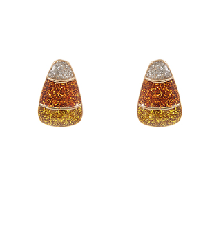 Glitter Candy Corn Earrings