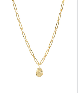 Textured Oval Necklace