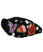 Load image into Gallery viewer, Halloween Beaded Headbands - 2 options available
