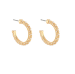 Load image into Gallery viewer, Textured Pearl Open Hoops
