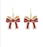 Load image into Gallery viewer, Gameday Football Dangle Earrings
