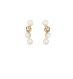Load image into Gallery viewer, Bar Shaped Pearl Earrings
