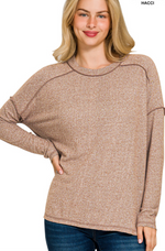 Load image into Gallery viewer, Addie Softstyle Top - Brown
