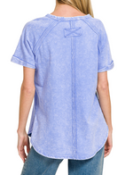Load image into Gallery viewer, Periwinkle Curved Hem Top
