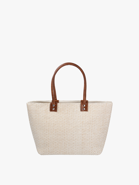 Angelica Small Aztec Straw Tote