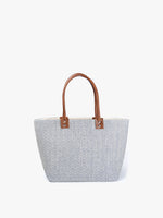 Load image into Gallery viewer, Angelica Small Aztec Straw Tote
