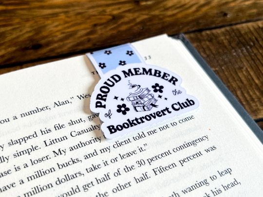 Proud Member Booktrovert Club Magnetic Bookmark