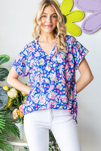 Blue Breeze Floral Top