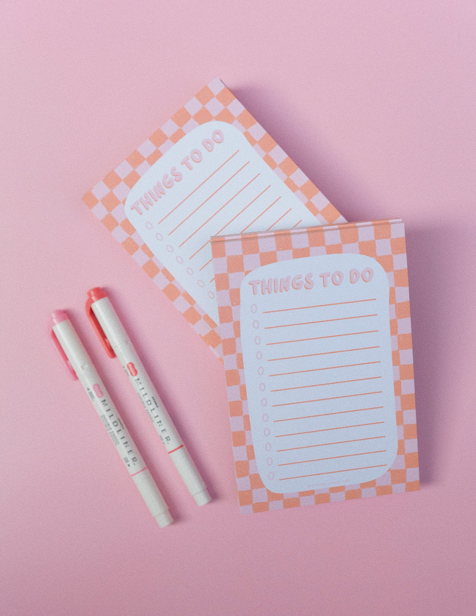 Checkered To Do List Notepad