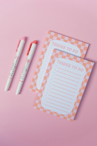 Checkered To Do List Notepad