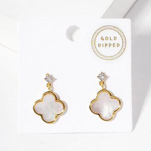 Clover Dangle Earrings - 3 Colors Available
