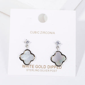 Clover Dangle Earrings - 3 Colors Available