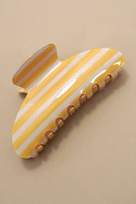 Load image into Gallery viewer, Yellow Stripe Claw Clip
