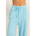 Load image into Gallery viewer, Camilla Acid Wash Lounge Pants - Blue
