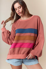 Load image into Gallery viewer, Sunset Stripes Sweatshirt
