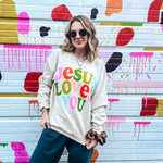 Load image into Gallery viewer, Jesus Loves You Graphic Sweatshirt

