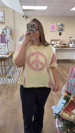 Load and play video in Gallery viewer, Wildflower Peace Oversized Top
