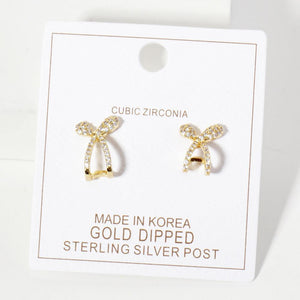 Ribbon Bows with Rhinestones