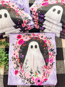 Spooky Floral Ghost Graphic Tee