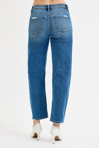 Risen High Rise Slim Barrel Jeans